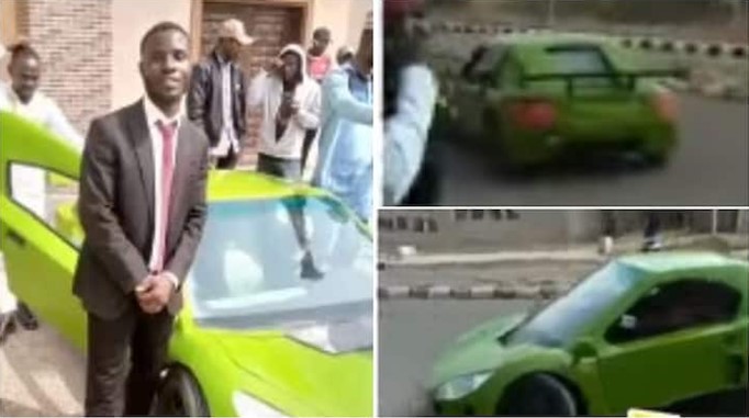 Nigerian student builds sports car as his final year project