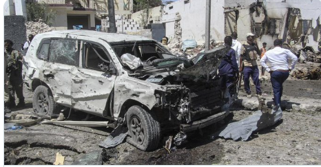 Six dead in blast near Somalia presidential palace
