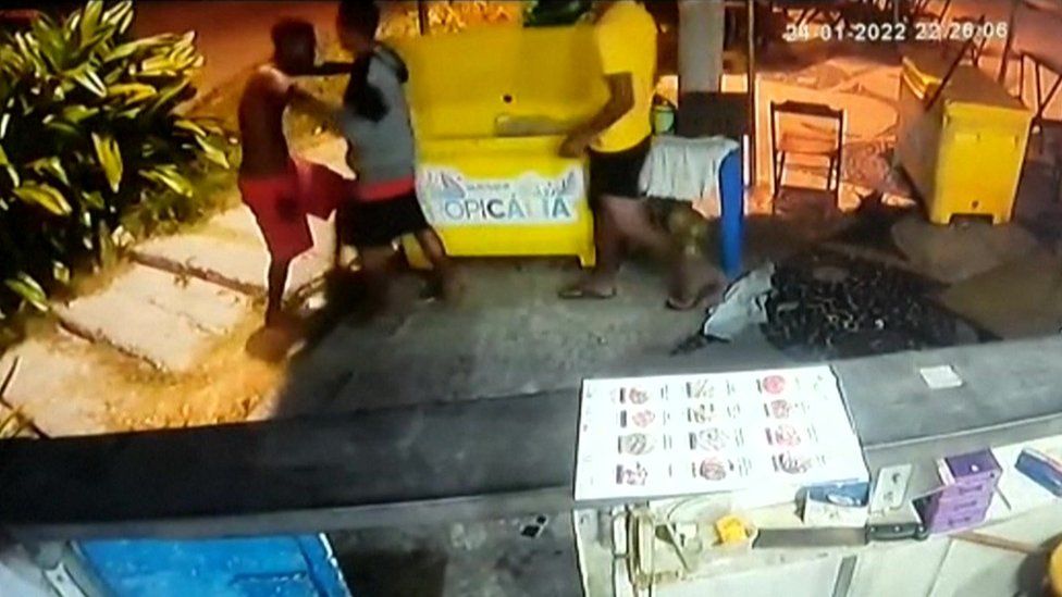 Three Brazilians Caught On Camera Beating Congolese Man After He Requested Wages