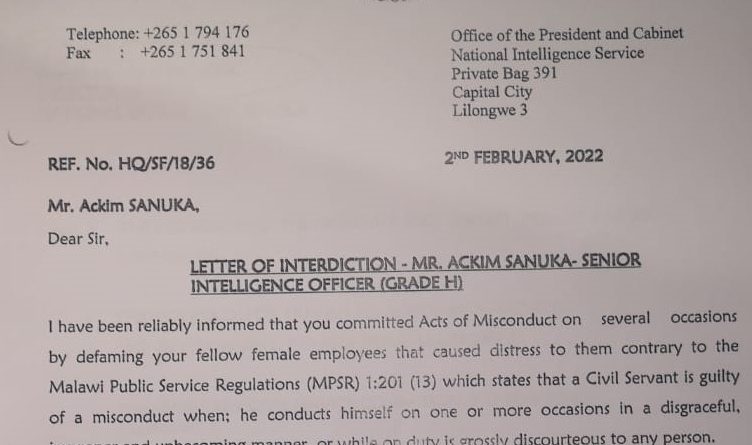 2 Interdicted at OPC over Sexual Harassment Allegations