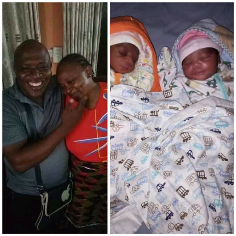 Couple Welcome Twins After 18 Years Of Waiting (See Photos)