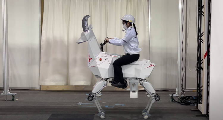 Japanese Company Unveils Rideable Robot Goat