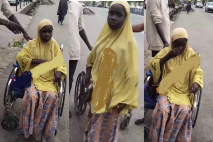 Watch as fake cripple deceiving people for money caught in Nigeria