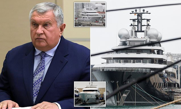Spain seizes £458m ‘Crescent’ mega-yacht ‘owned by President Putin ally’ Igor Sechin