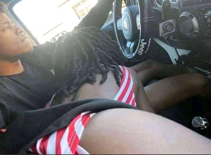 Couple Caught On Camera Having ‘Bl0wj0b’ While Driving (See Photos)