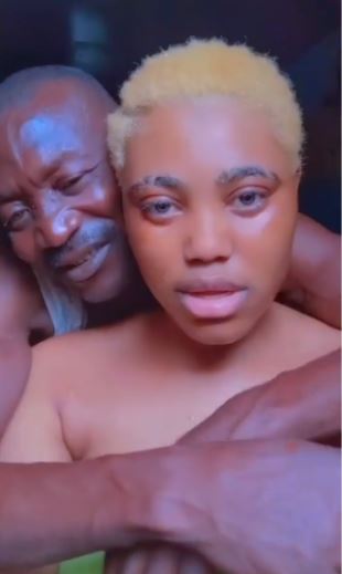 Sugar Daddy trends as he flaunts his young girlfriend after bedroom session – VIDEO