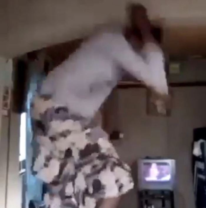 Watch Drama|Girl Continues Like Nothing Happened After Being Hit By Ceiling Fan While Dancing On A Table