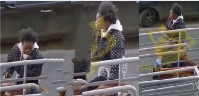 Angry lady captured assaulting her boyfriend for trying to end their relationship (Watch Video)