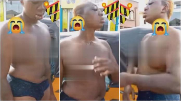 Watch|| Crossdresser Attacked, Heavily Beaten By Angry Mob