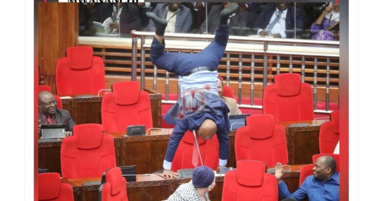 Tanzanian MP Does Handstand To Show Anger Over Poor Roads