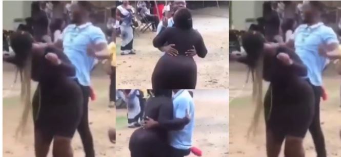 Man Caught On Camera Grinding Hard A Lady With Big ‘Backside’ During Party (Watch Video)