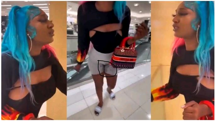 Watch|| Slayqueen Pees On Her Pants After Walking Into A Mall With A Vibrator Underneath