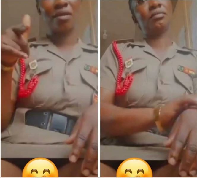 Female Police Officer Caught On Camera Displaying Her ‘THING’ While Doing TikTok Video (Watch Video)