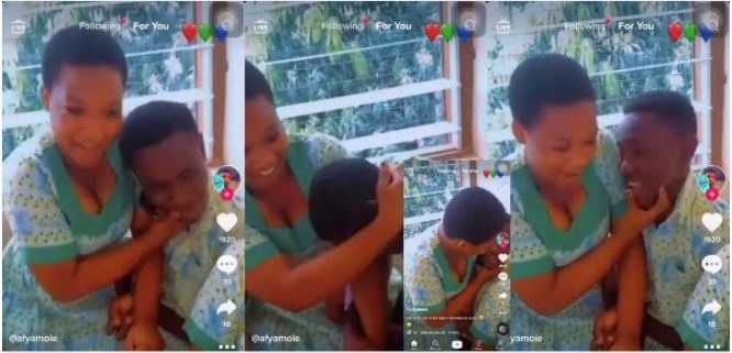 Watch What These Female Students Were Caught Doing To Shy Boy In Class During Learning Hours (Video)