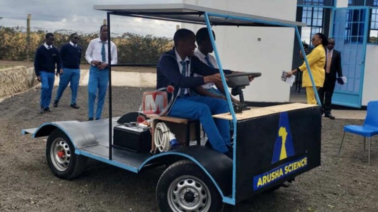 Tanzanian secondary students design solar-powered car