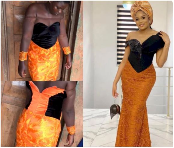 Lady Shares Photo Of What She Ordered And What She Got From Her Tailor (See Photos)