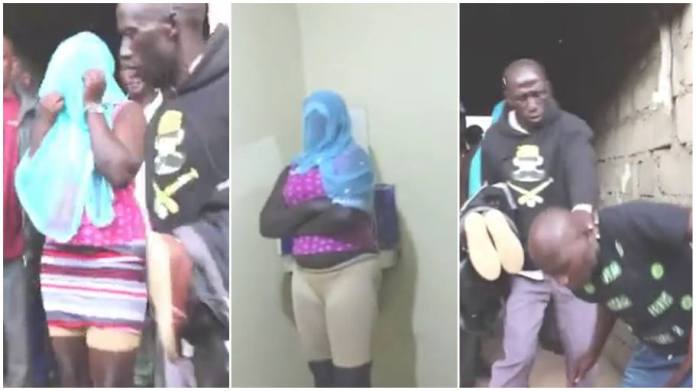 Watch| Drama as man catches his wife with another man in a hotel