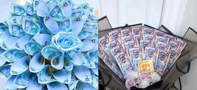 Watch As Man Swims In A Pool Of Cash On His Birthday
