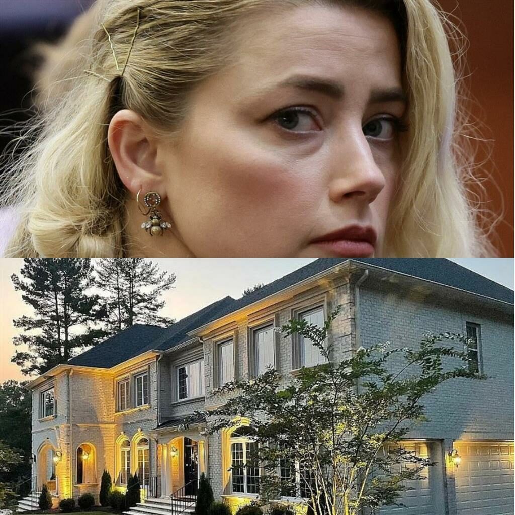 Amber Heard stayed in a $22,000-a-month mansion with tennis court, theatre and spa during defamation battle with Johnny Depp… but now says she can’t afford to pay him $8m (photos)