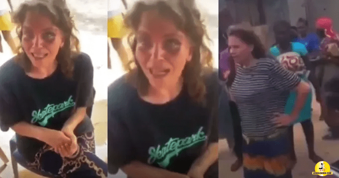 American Woman Charmed By Suspected Nigeria Internet Fraudster Comes To Her Senses 3 Days After Arriving In Lagos From The US [Watch]