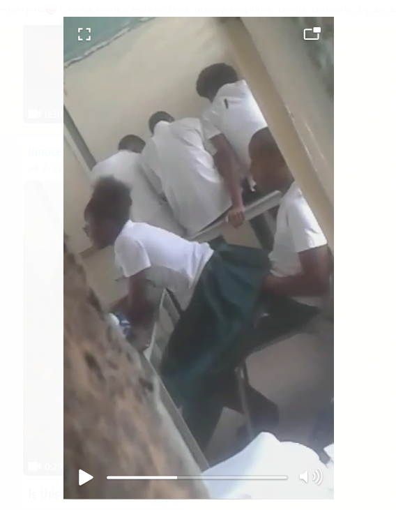 Secondary School Students Caught On Camera B0nking In School Bus During A Trip (Watch Video)