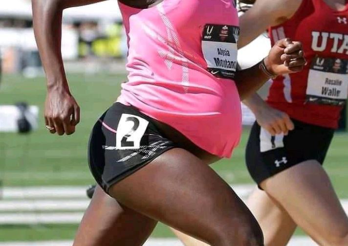 The Lady Who Stunned The World By Participating In 800m Race While 8 Months Pregnant (See Photos)