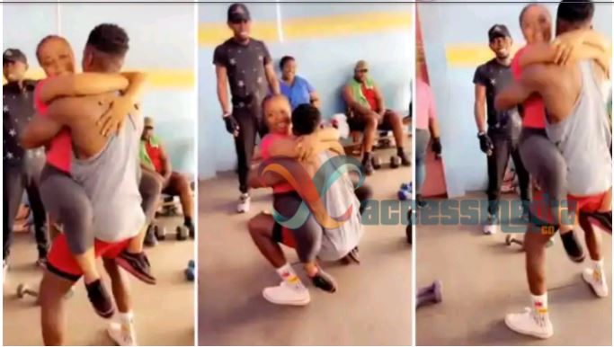 See What A Gym Instructor Was Caught Doing To Someone’s Wife During Training Session (Video)