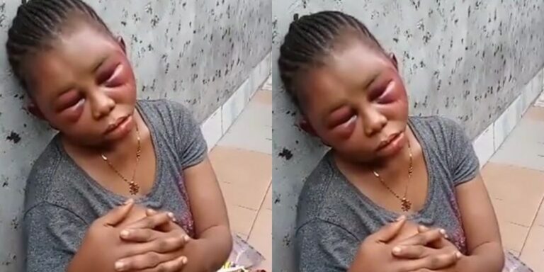 Watch|| Nigerian 19-Year-Old Girl Beaten To Pulp By Her Boyfriend