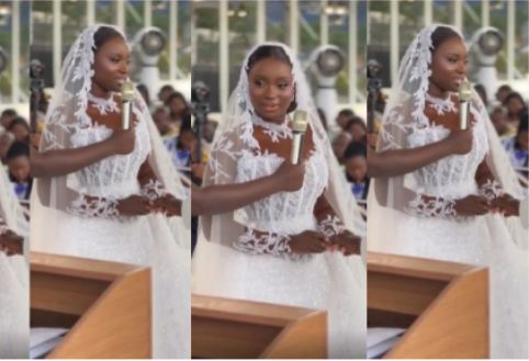 Bizarre as Pastor asks bride to pledge that her breasts will be used to satisfy her husband(Watch Video)