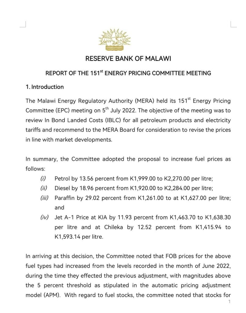 RBM reacts to fuel hike rumours, threatens to deal with man behind leaked communiqué