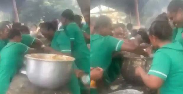 Video of African nursing students fighting over food goes viral (Video)
