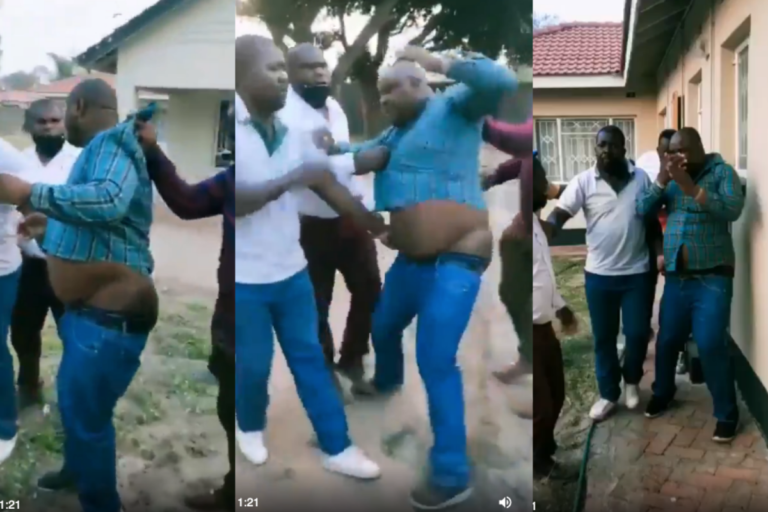 Man Receive Serious Beating After Being Caught Red-Handed Trying To Bonk Boss’s Wife