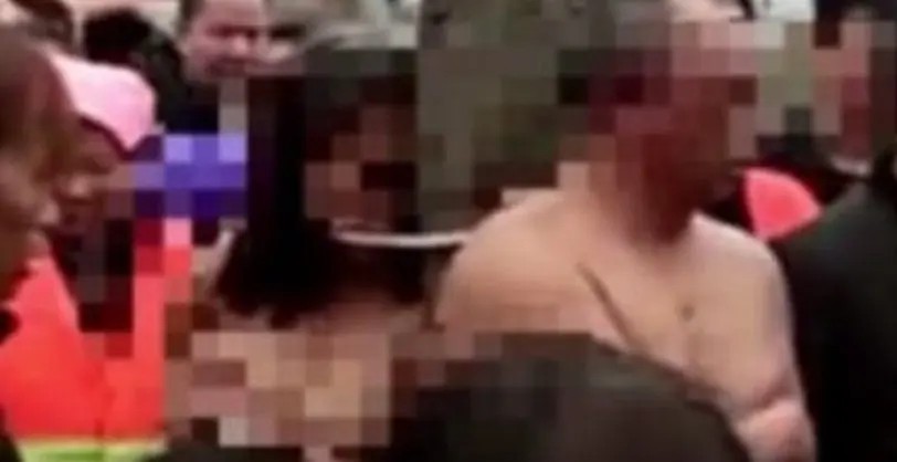 Watch|| N@ked cheater and nyatsi tied to a tree