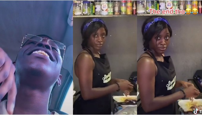 Young man storms girlfriend’s place of work, gives her ‘hot slap’ (Watch video)