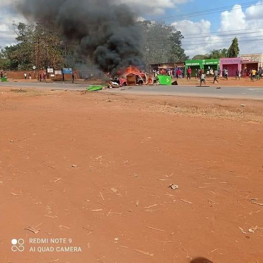 Demonstrators Close M1 Road In Lilongwe As Police Fires More Teargas