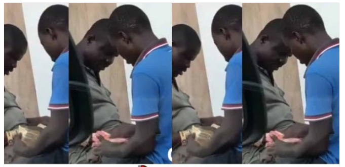 Watch|| Man pretending to be blind caught counting his money after begging