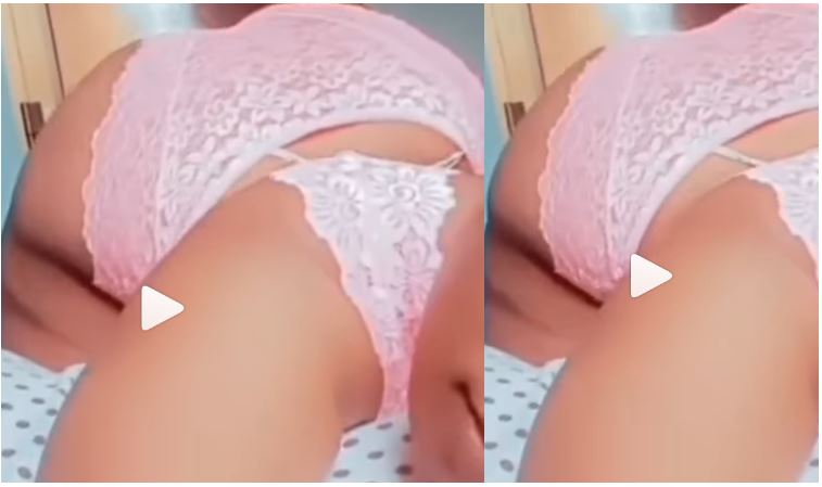 Slay Queen In Pink Lingerie Blows Viewers’ Minds As She Showcases Top Bedroom (See Photos)