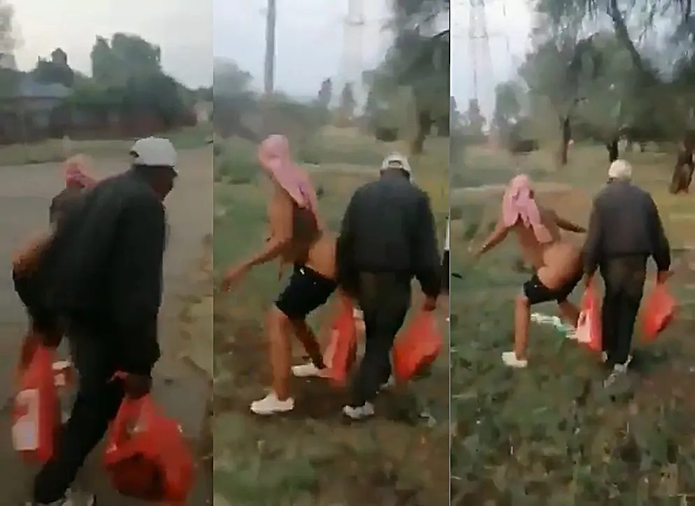 Watch|| Woman Sexually Abuses Old Man, Bends Over Him While N@ked