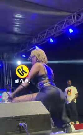 Female Artist Thrills Her Fans With S3dective Dancing Style During A Live Stage Performance (Watch Video)