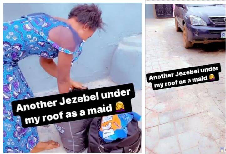 Watch|| Woman throws her maid out of her house for Allegedly practicing witchcraft in her home