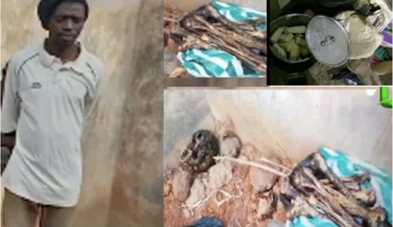 Evangelist arrested after cooked human parts were found in his room (video)