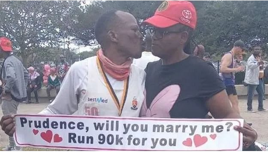 57-year-old South African man runs 90 KM to ask woman to marry him
