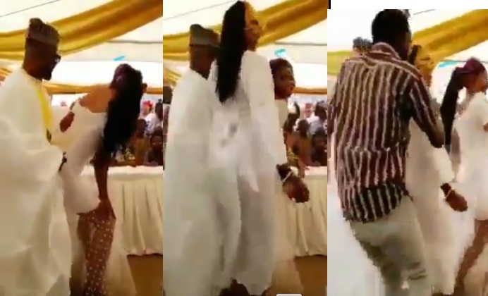 Slay Queen Tries To Take Over Groom During Wedding, Bride Intervenes [Watch]