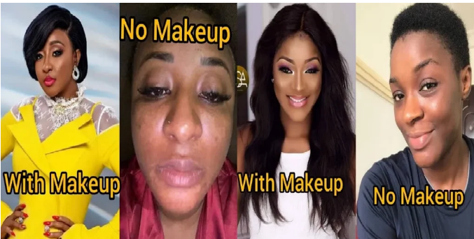 See how Some Popular Nigerian Actresses Look Like Without Makeup (Photos)