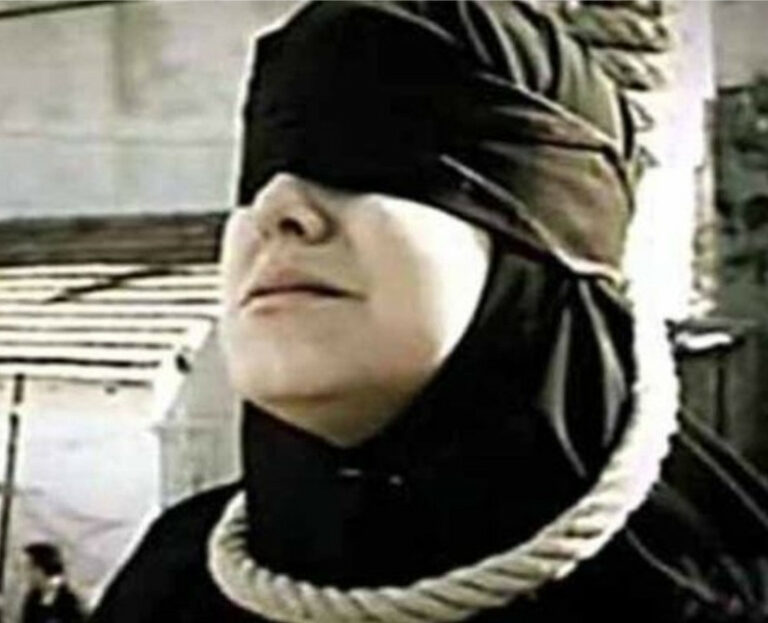 Sad As Daughter Executes Her Own Mum By Kicking Away Chair As She Was Hanged In Iran