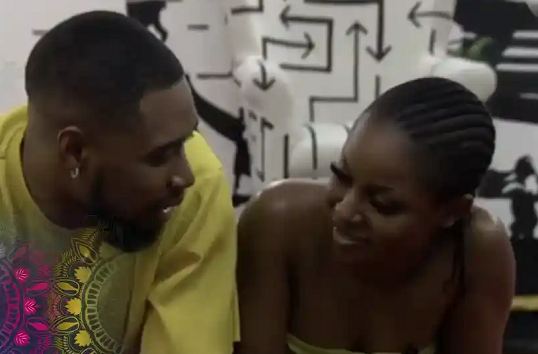 BBNaija housemates Sheggz and Bella spotted kissing passionately before doing it (Watch video)