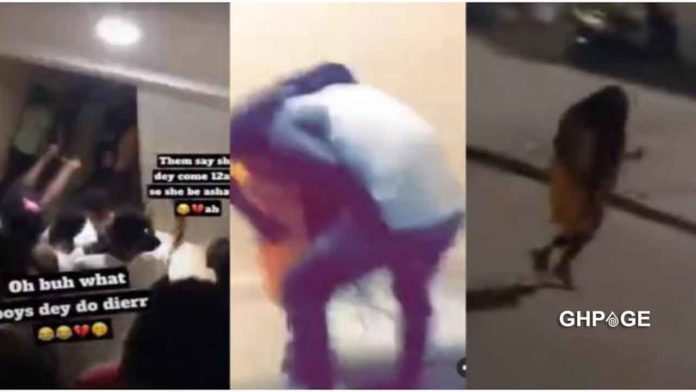 Watch|| Ghana Poly Lady Caught Being Chewed In At A Hostel Gets Massive Cheers From Fellow Students After Hot S3x Session