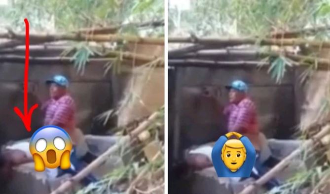 Watch|| Father Caught Seriously Bonking His Alleged Daughter D00gy Style In The Backyard