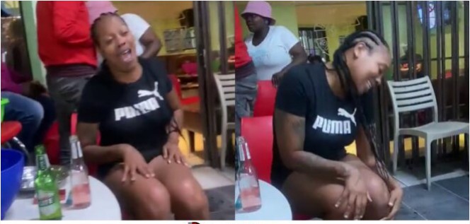 Watch As Drunk Lady Mistakenly Shows Her Raw Punani