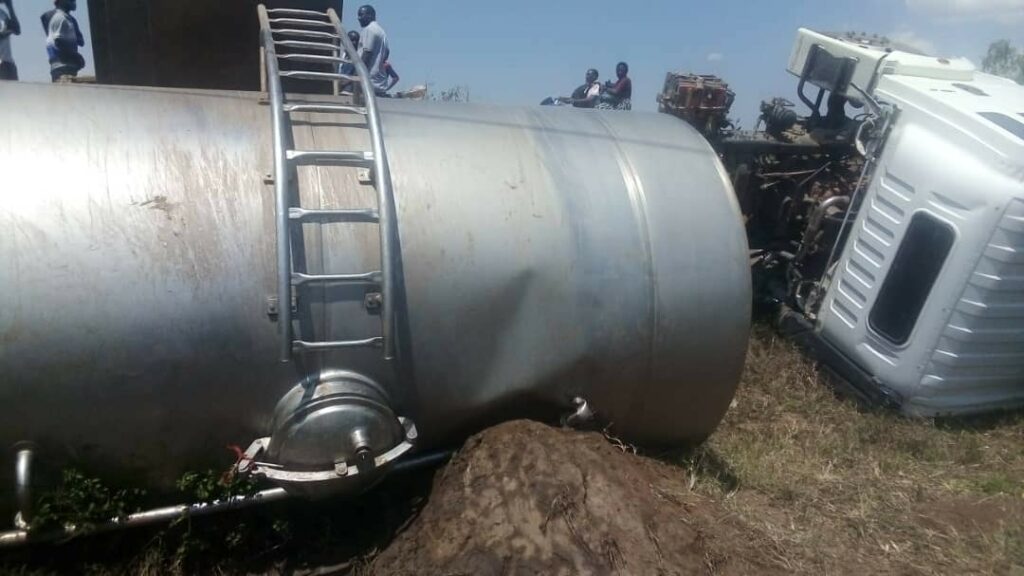 Milk Tanker Involved In Road Accident In Thyolo